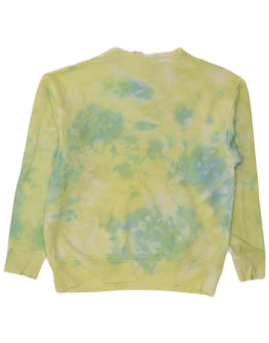 Moletom masculino relaxado gráfico Levi's Jumper médio verde tie dye algodão