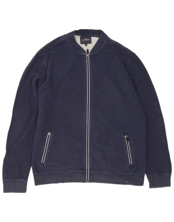 Jaqueta masculina de agasalho Blue Harbor da Marks & Spencer XL azul marinho algodão