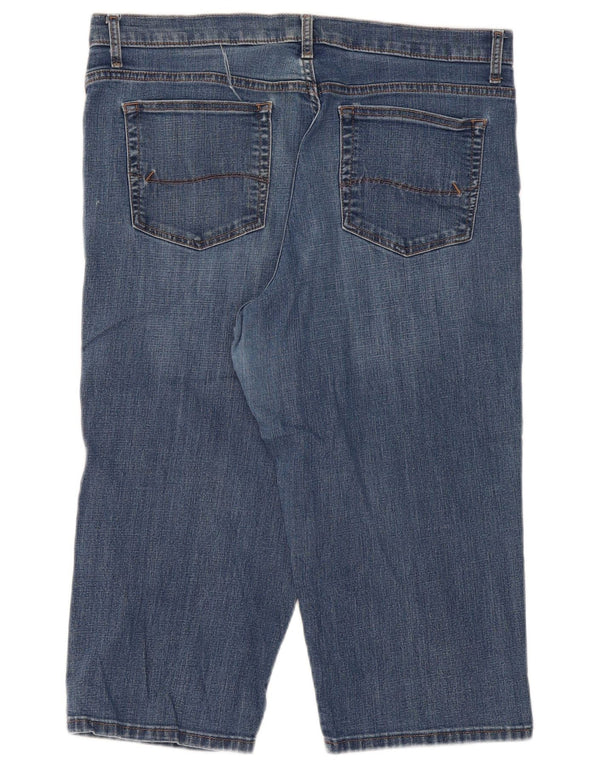 Calça jeans feminina Lee de cintura alta e ajuste relaxado W36 L20 azul