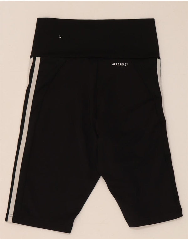 Shorts esportivos femininos Adidas UK 4/6 XS preto poliéster