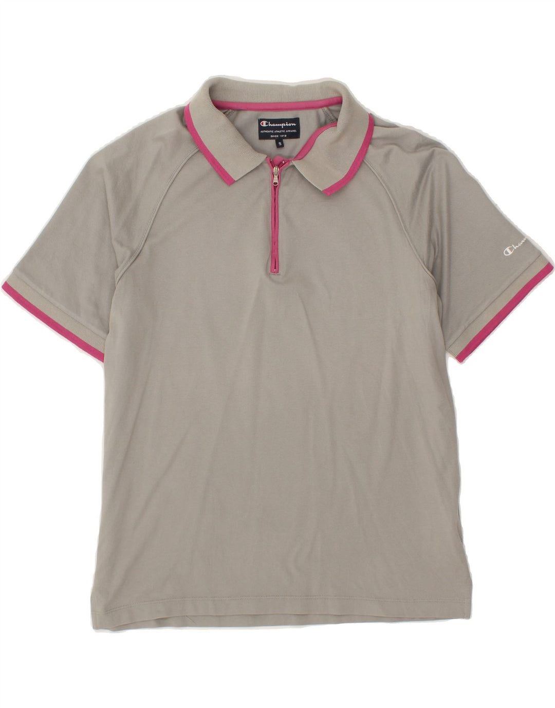 CHAMPION Mens Polo Shirt Small Grey Cotton Vintage Champion and Second-Hand Champion from Messina Hembry 
