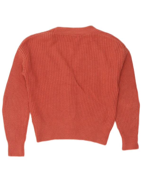 Suéter cardigã feminino Marks & Spencer UK 6 XS algodão vermelho