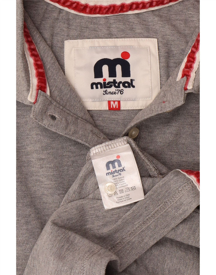 Camisa polo feminina MISTRAL UK 12 algodão cinza médio