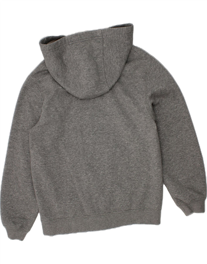 NIKE Girls Zip Hoodie Sweater 10-11 Years Medium  Grey Cotton Vintage Nike and Second-Hand Nike from Messina Hembry 