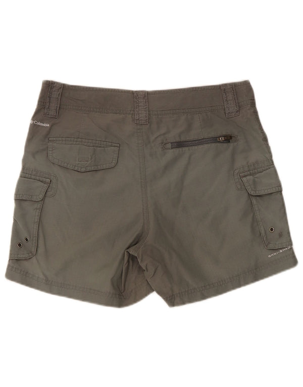 Columbia Womens Omni-Shade Cargo Shorts Reino Unido 8 Pequeno W24 Algodão Cáqui