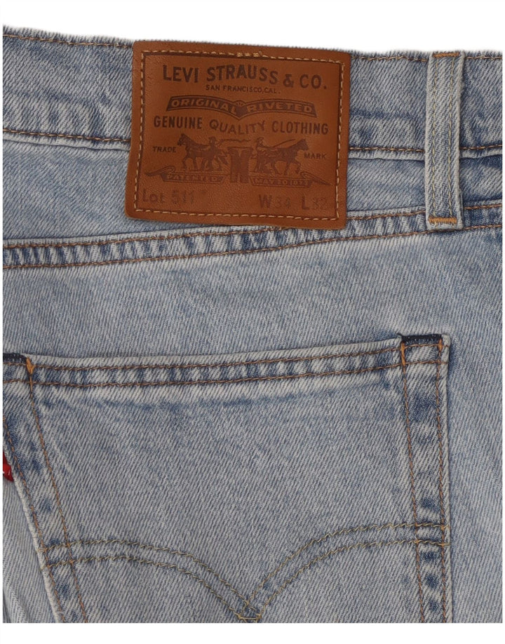 LEVI'S Masculino 511 Slim Jeans W34 L32 Azul