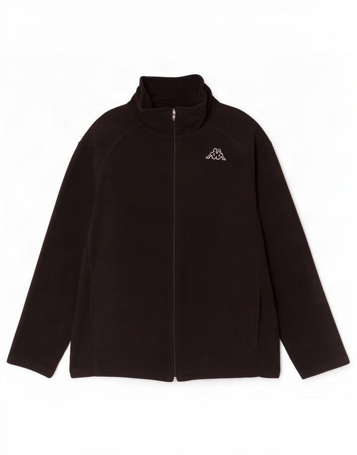 Jaqueta de lã masculina Kappa UK 42 XL poliéster preto