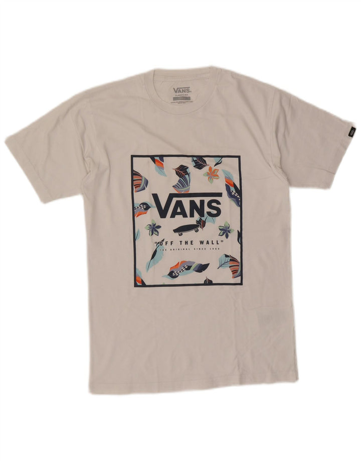 Camiseta Vans Masculina Classic Fit Graphic Top Pequeno Algodão Branco