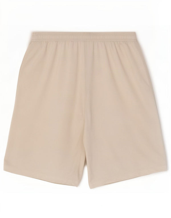 Shorts esportivos masculinos Nike Dri Fit grandes listrados brancos de poliéster