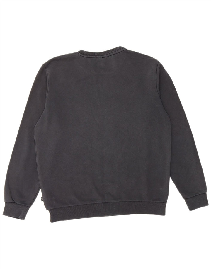 Puma Mens Graphic Moletom Jumper Médio Algodão Preto