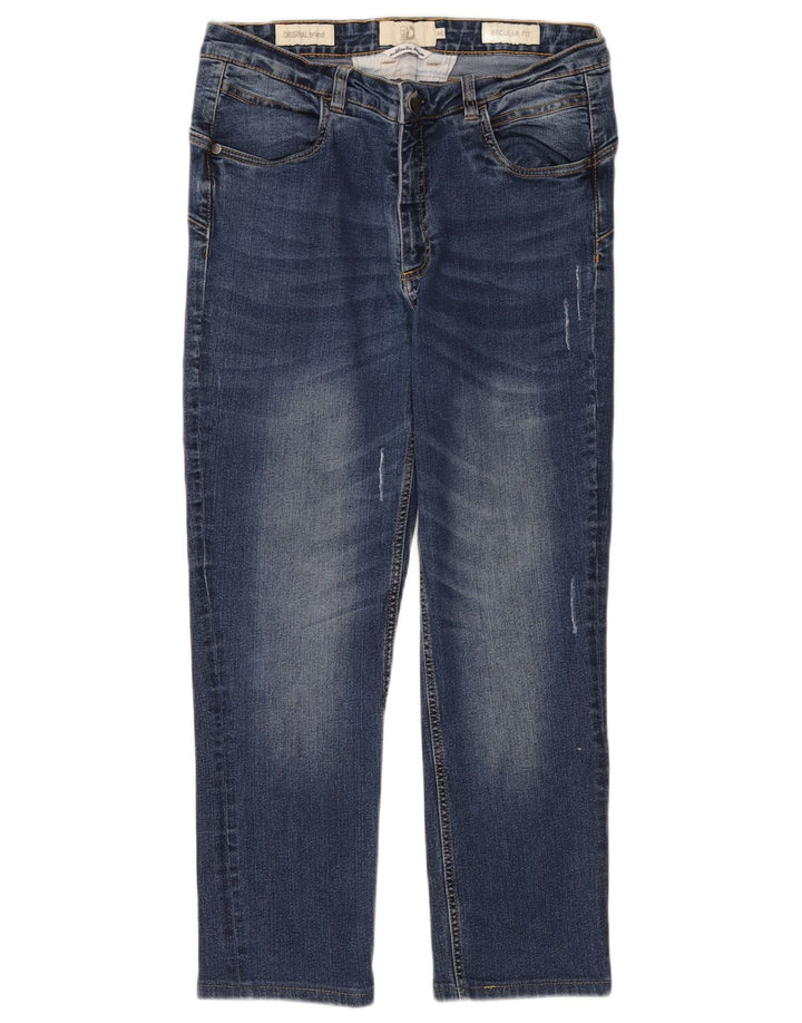 Calça jeans feminina Dack's EU 46 XL W34 L25 azul algodão