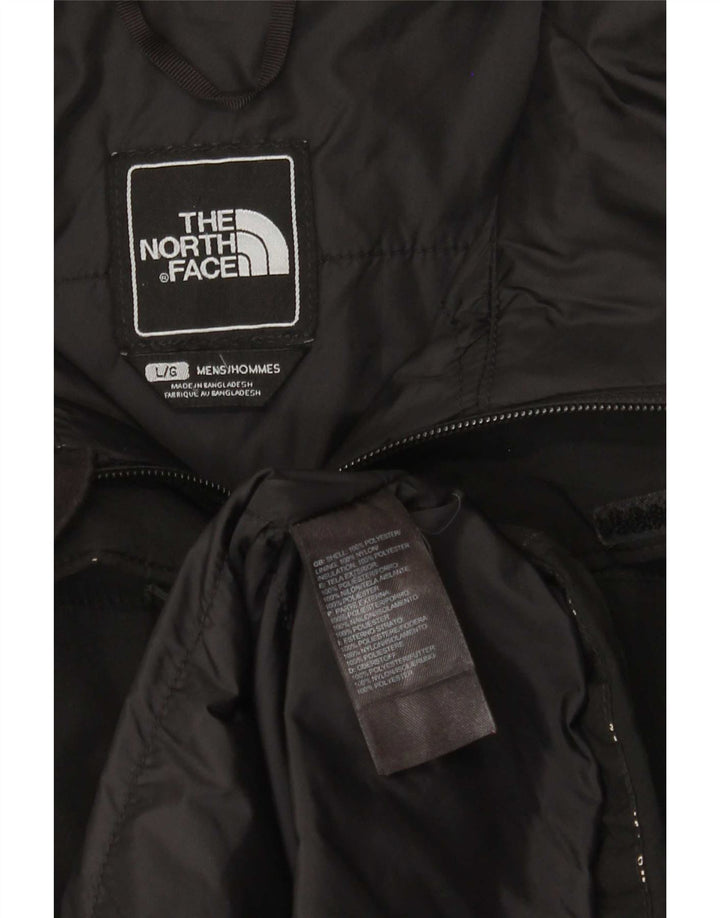 Jaqueta corta-vento masculina com capuz The North Face Reino Unido 40 grande poliéster preto