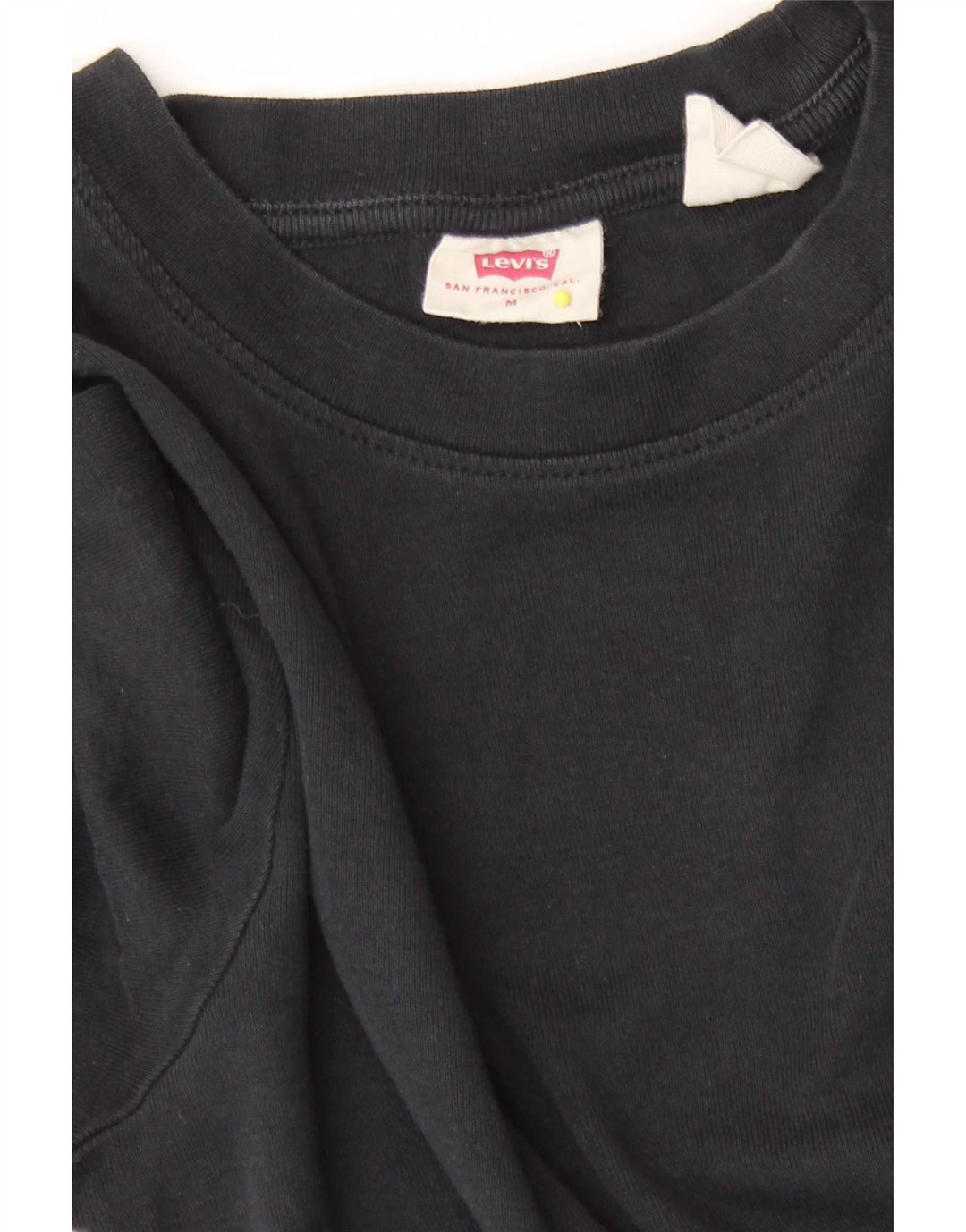 Top feminino Levi's manga comprida UK 12 médio preto
