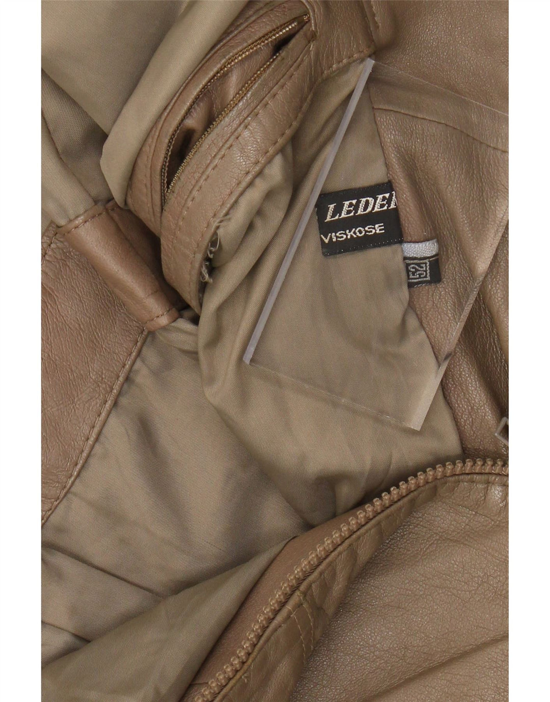 Jaqueta de couro masculina VINTAGE Reino Unido 38 couro marrom médio