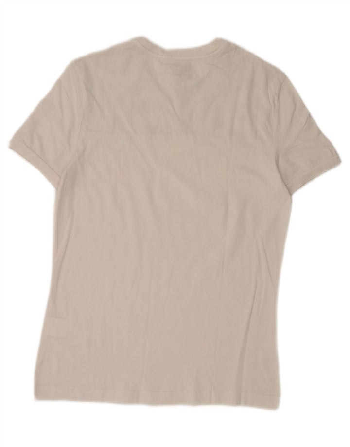 Calvin Klein Jeans Camiseta masculina gráfica Top médio algodão branco
