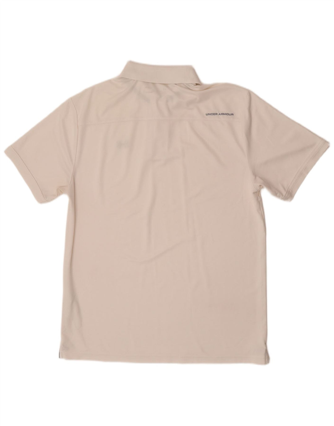 Camisa polo masculina Under Armour Heat Gear grande poliéster branco
