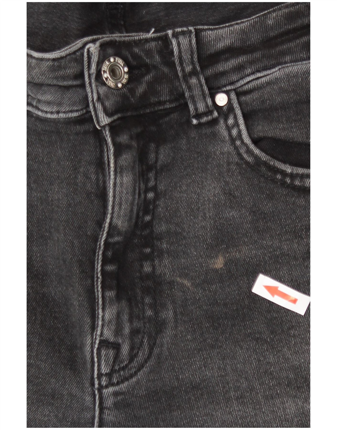 Zara Jeans Slim Feminino EU 42 Grande W32 L26 Cinza