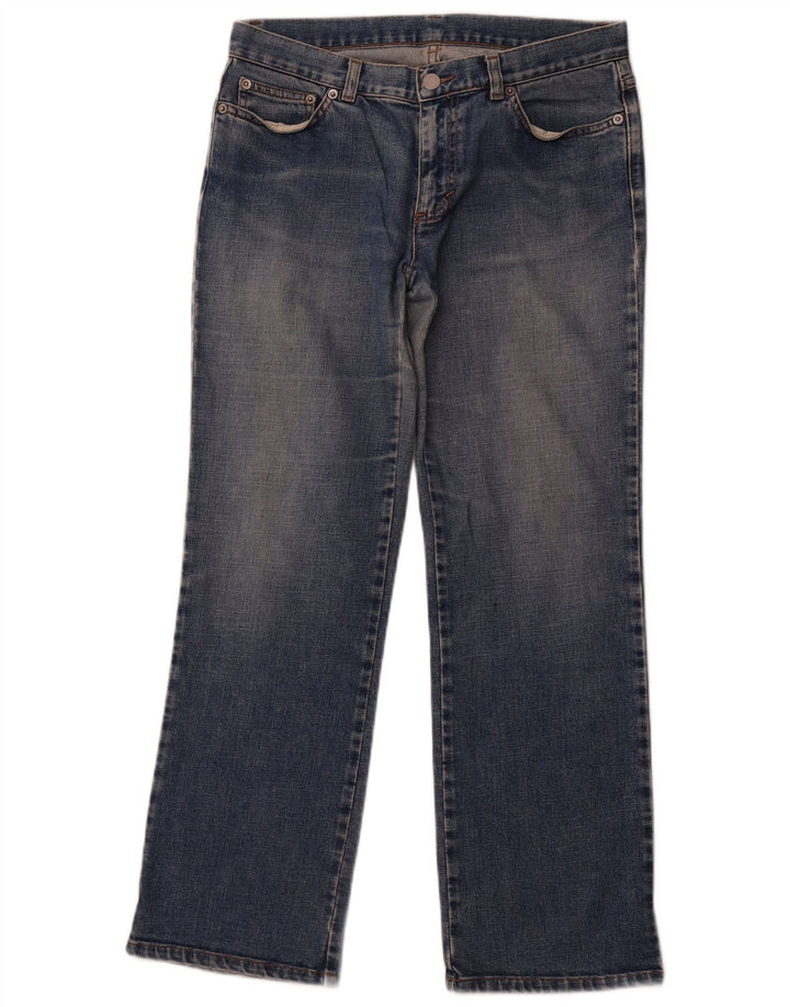 Jeans retos femininos BENETTON IT 44 médio W30 L28 algodão azul