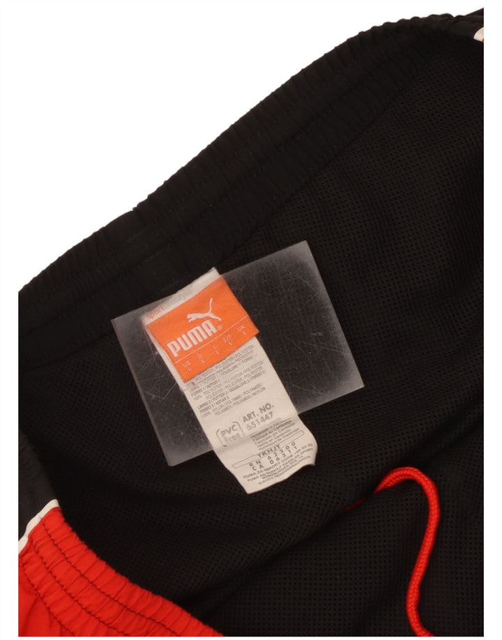 Calça de treino masculina Puma grande poliéster colorblock preto