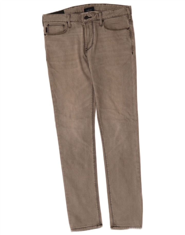 Calça Jeans Skinny Masculina Armani W30 L32 Algodão Cinza