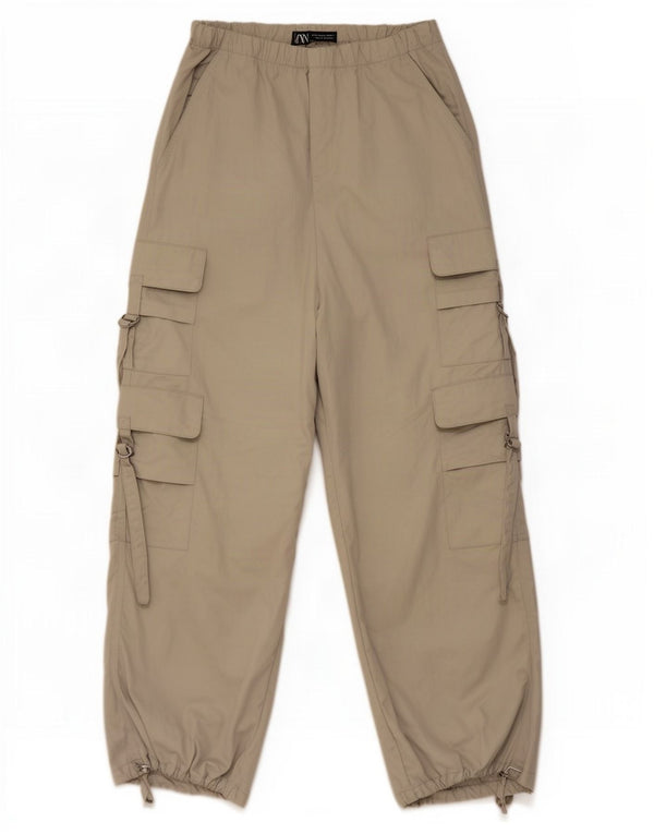 Calça jogger feminina Zara XS W24 L29 cinza poliéster