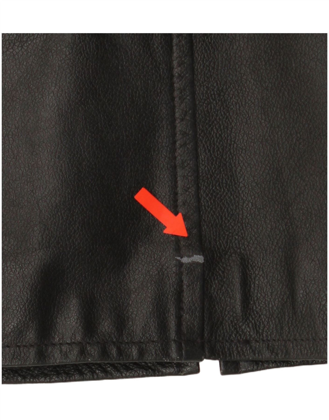 4 You Jaqueta de couro masculina UK 38 Couro preto médio