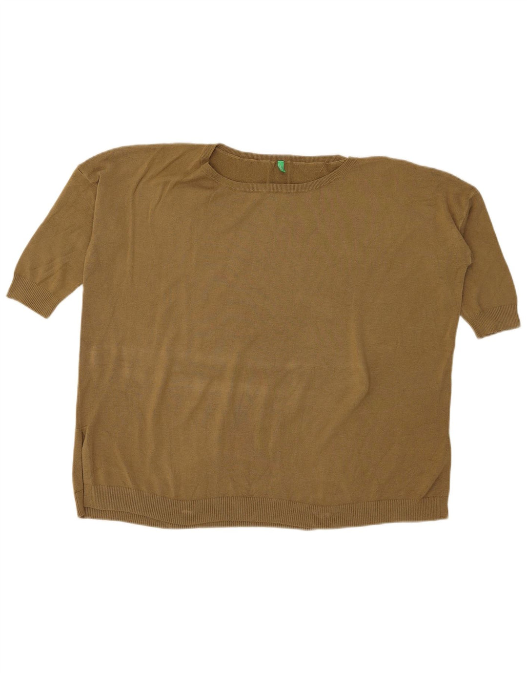 Blusa feminina Benetton UK 20 2XL Caqui