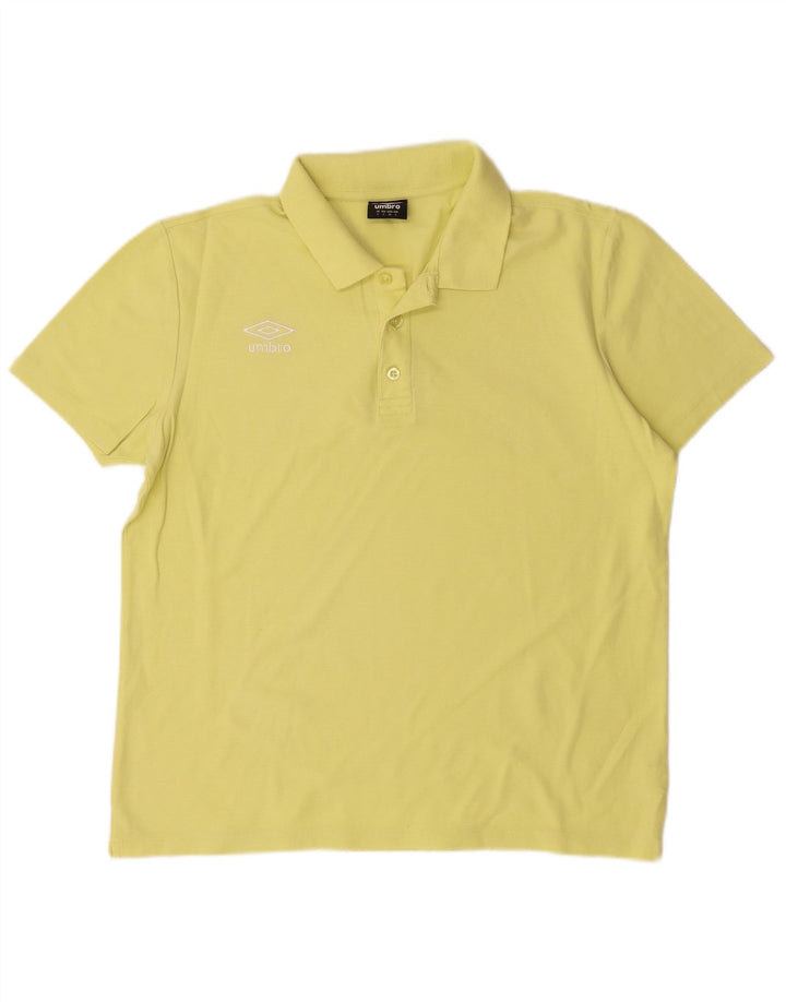 Camisa polo masculina UMBRO grande algodão amarelo