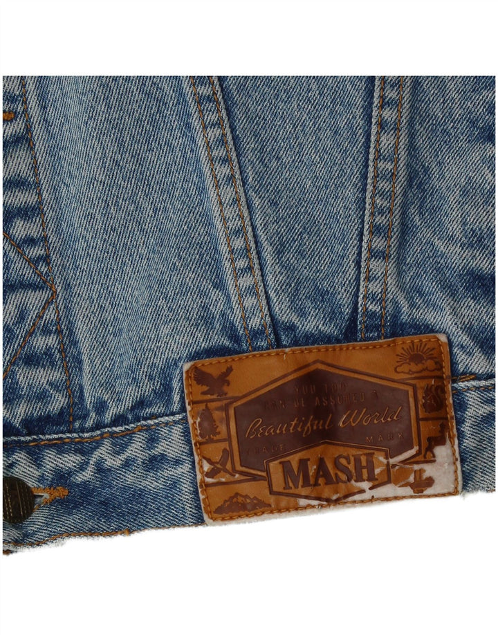 Jaqueta jeans masculina MASH Reino Unido 42 XL azul