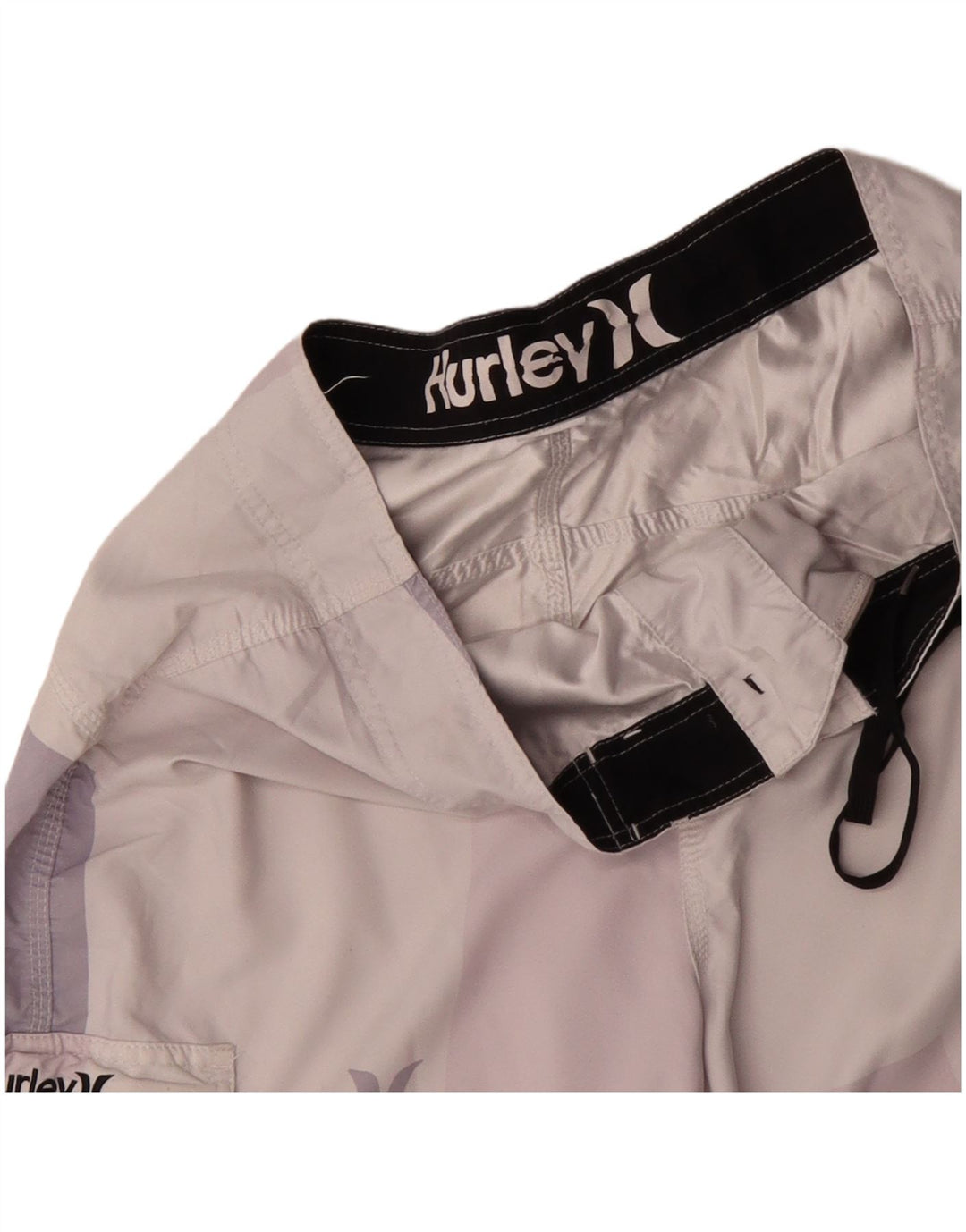 Shorts de natação masculino HURLEY gráfico XL rosa colorblock