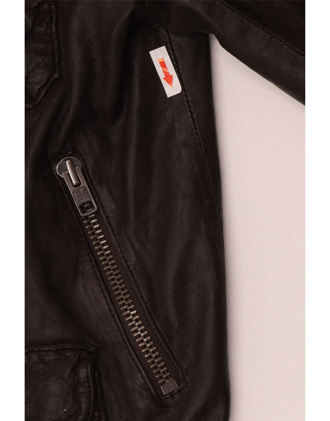 Jaqueta de couro militar masculina Superdry UK 42 XL marrom