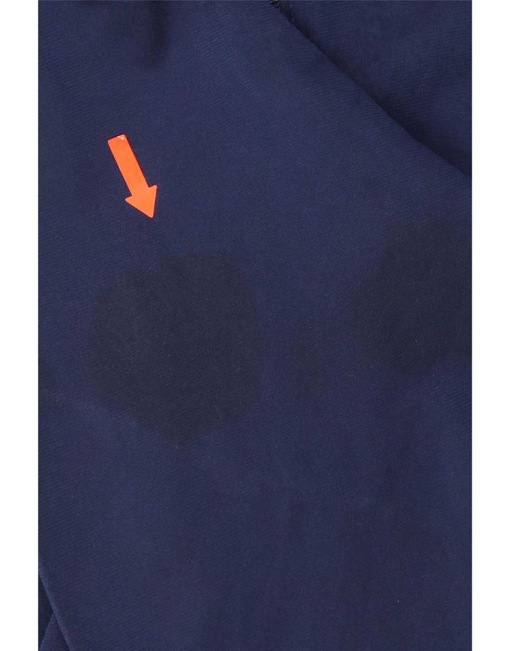 Adidas Mens Treino Top Jaqueta Grande Azul Marinho Colorblock Poliéster