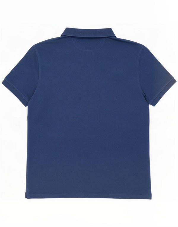 Camisa polo masculina Massimo Dutti XL algodão azul marinho