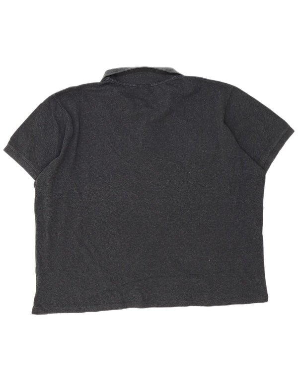 Camisa polo masculina Lacoste Classic Fit tamanho 8 3XL algodão cinza