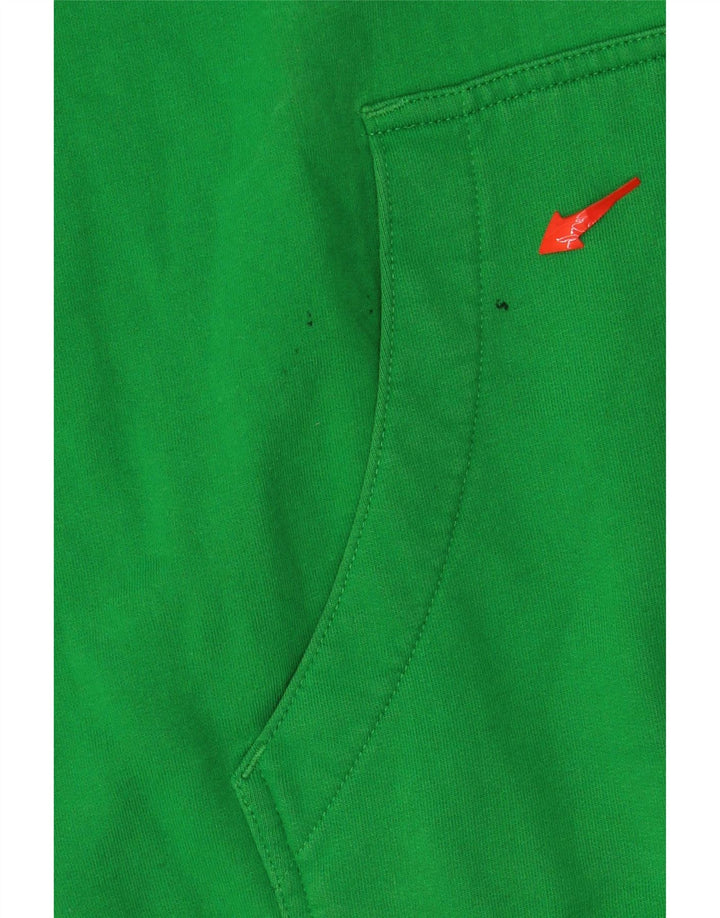 Suéter com capuz gráfico masculino KAPPA grande algodão verde