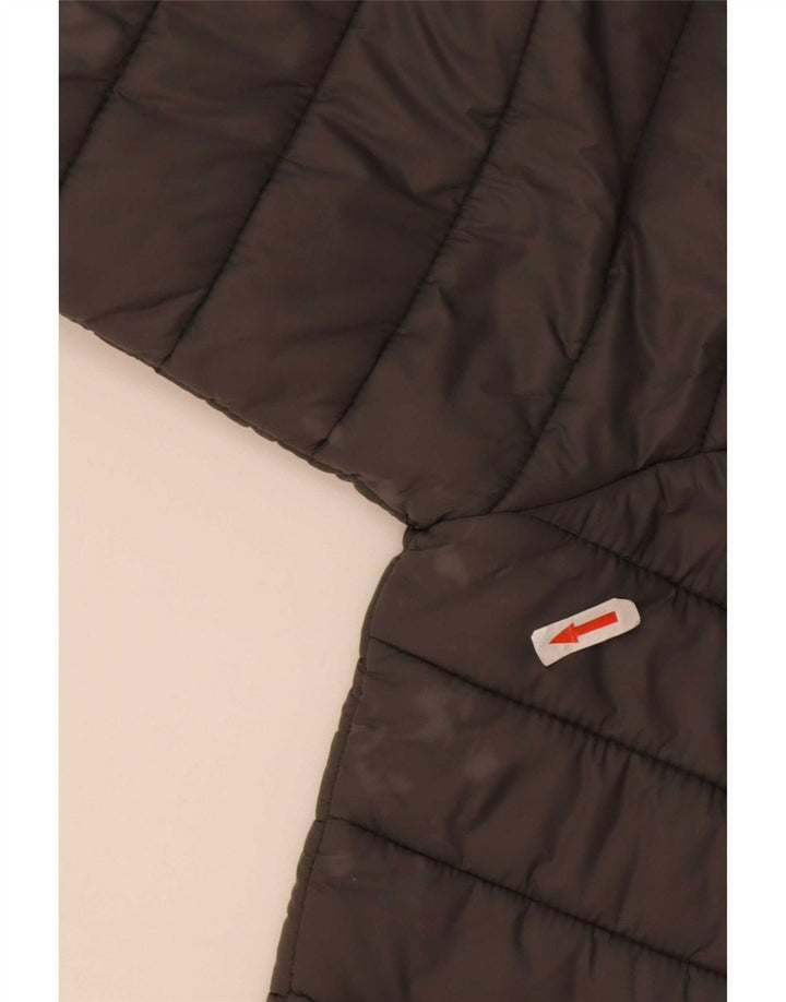 Jaqueta masculina acolchoada com capuz North Sails UK 36 pequena cinza nylon