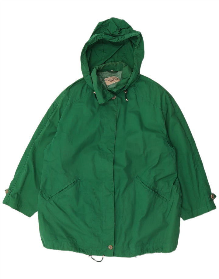 Casaco corta-vento feminino Mabrun com capuz grande IT 44 verde médio
