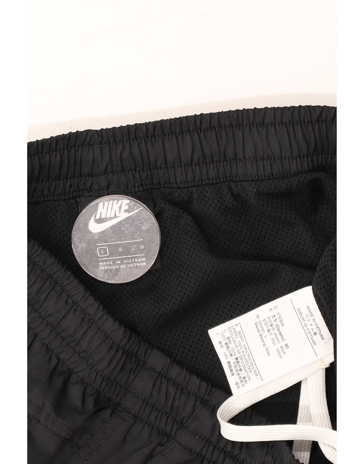 Shorts de natação masculino Nike grande poliéster preto