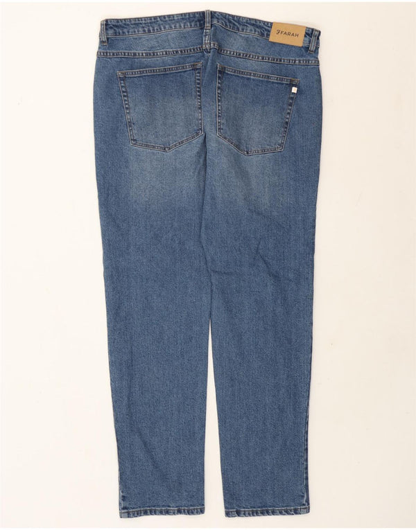 Farah Jeans Slim Feminino W36 L32 Azul Algodão