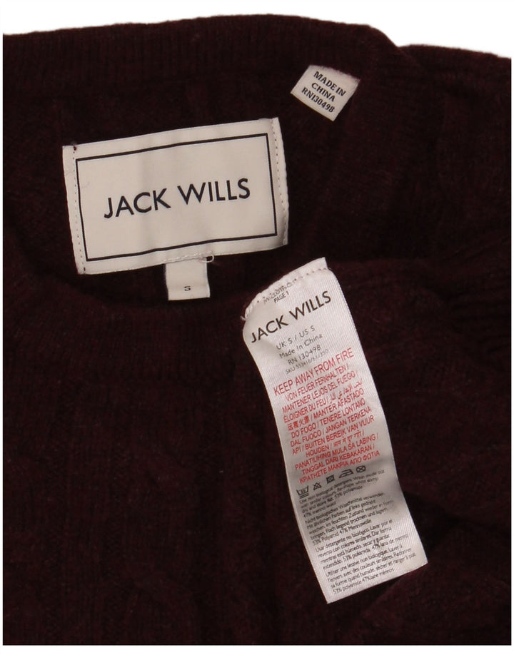 Suéter masculino Jack Wills com gola redonda, pequeno marrom poliamida