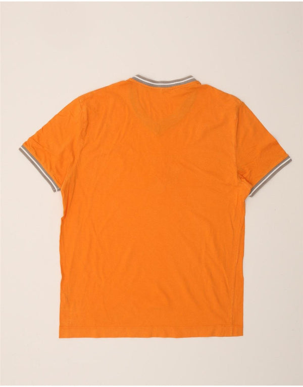 Camiseta masculina gráfica FILA XS algodão laranja