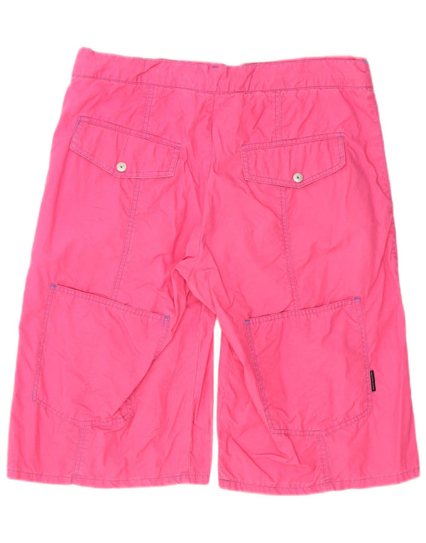 SERGIO TACCHINI Shorts cargo masculino IT 50 grande W34 algodão rosa