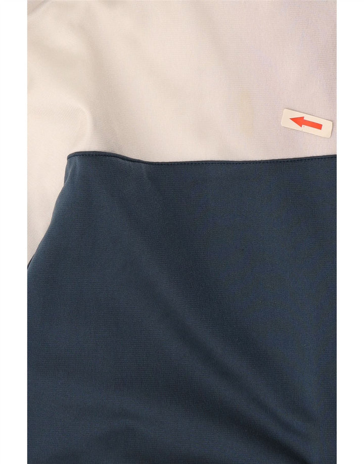 Lotto masculino gráfico completo agasalho médio azul marinho colorblock