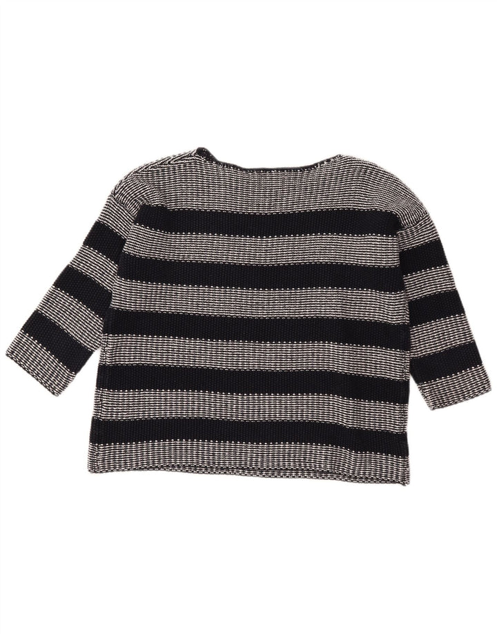 HOBBS Suéter feminino oversized com gola canoa e gola redonda Reino Unido 10 pequeno preto