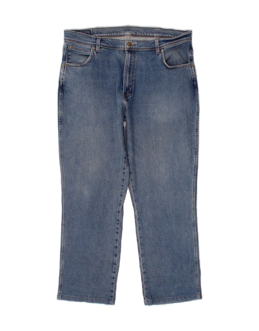 WRANGLER Mens Straight Jeans W38 L28 Blue Cotton Vintage Wrangler and Second-Hand Wrangler from Messina Hembry 