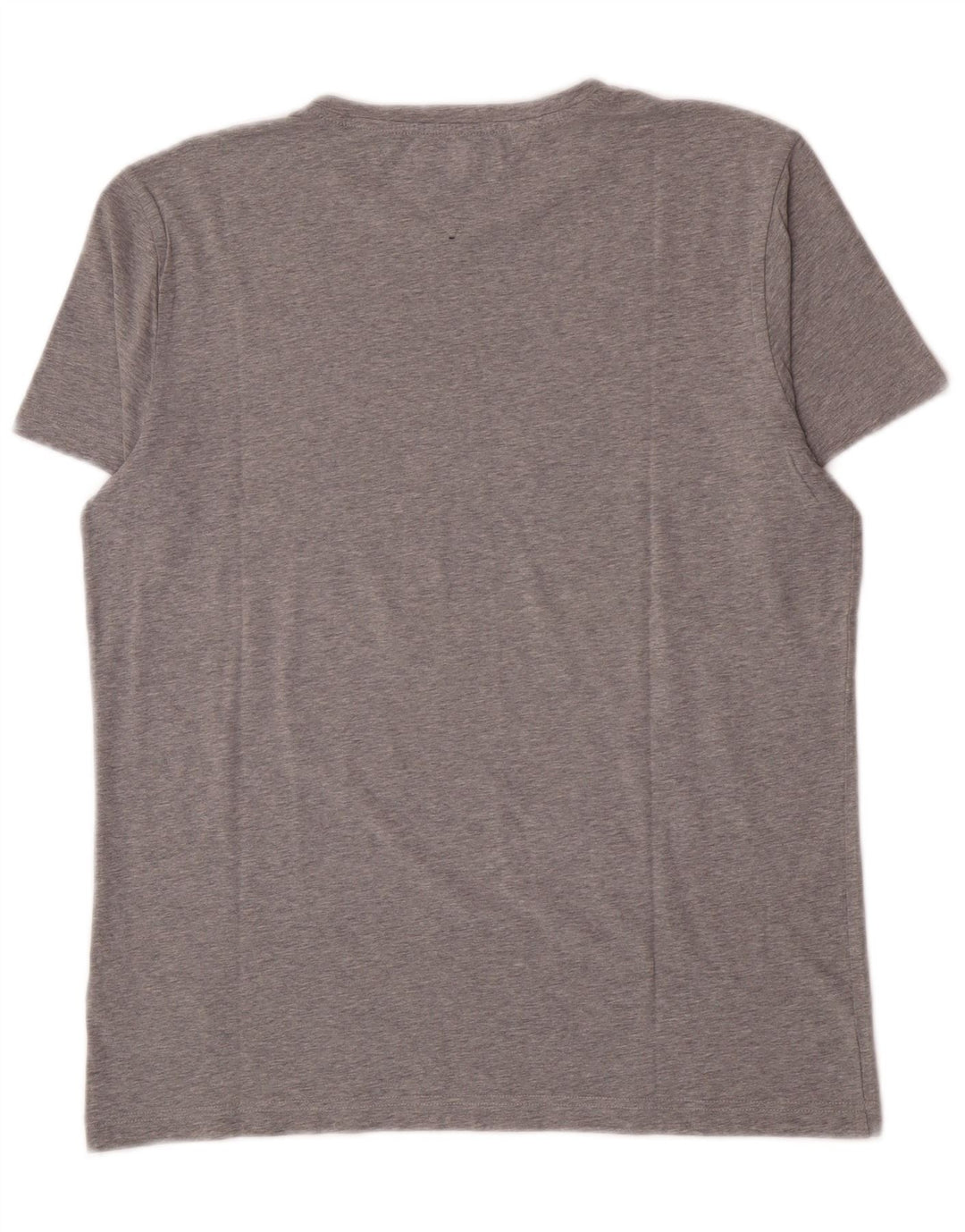 Tommy Hilfiger Camiseta masculina grande algodão cinza