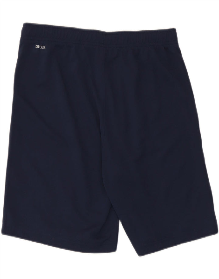 Shorts esportivos masculinos Puma pequenos poliéster azul marinho