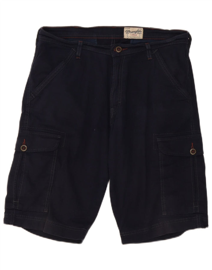 Wrangler Mens Cargo Shorts W32 Médio Algodão Azul Marinho