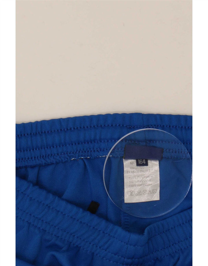 Shorts esportivos masculinos Asics 13-14 anos azul poliéster
