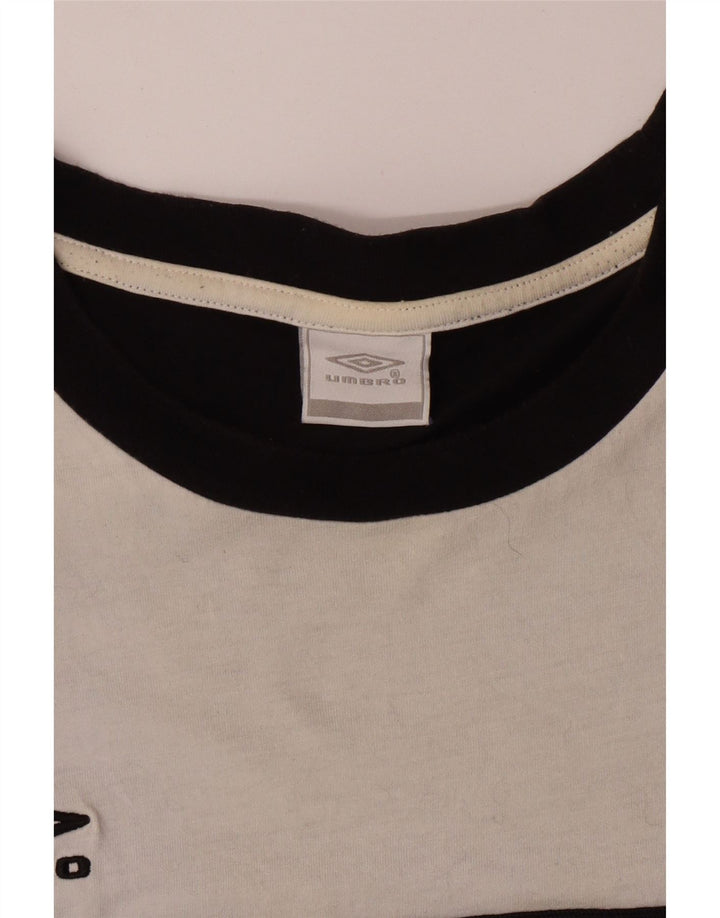 Camiseta masculina UMBRO Top XL preto colorblock algodão